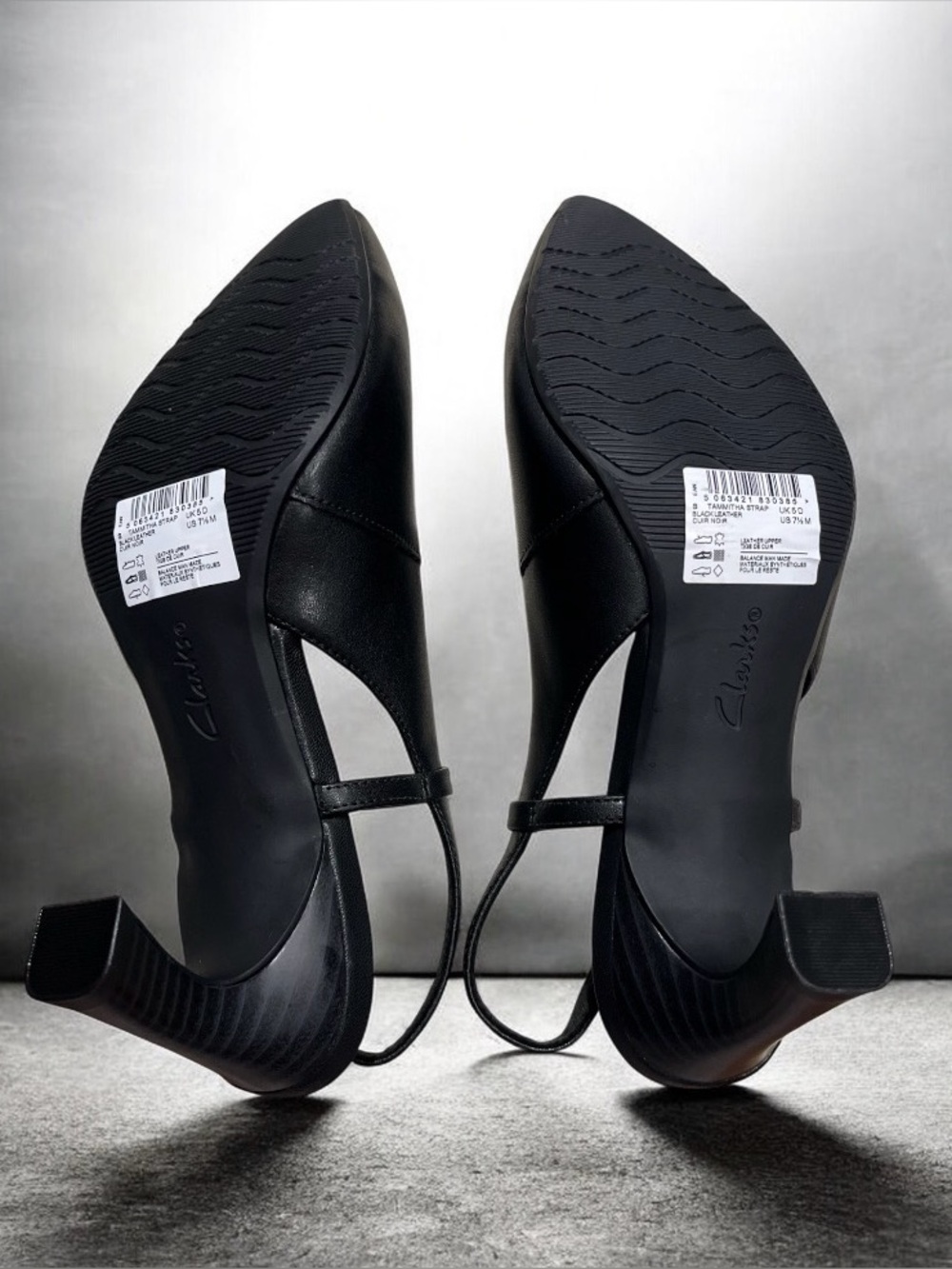 Clark’s Women's Tammitha Strap Slingback Dress Pumps in Black Leather Size 7.5 - Picture 4 of 4